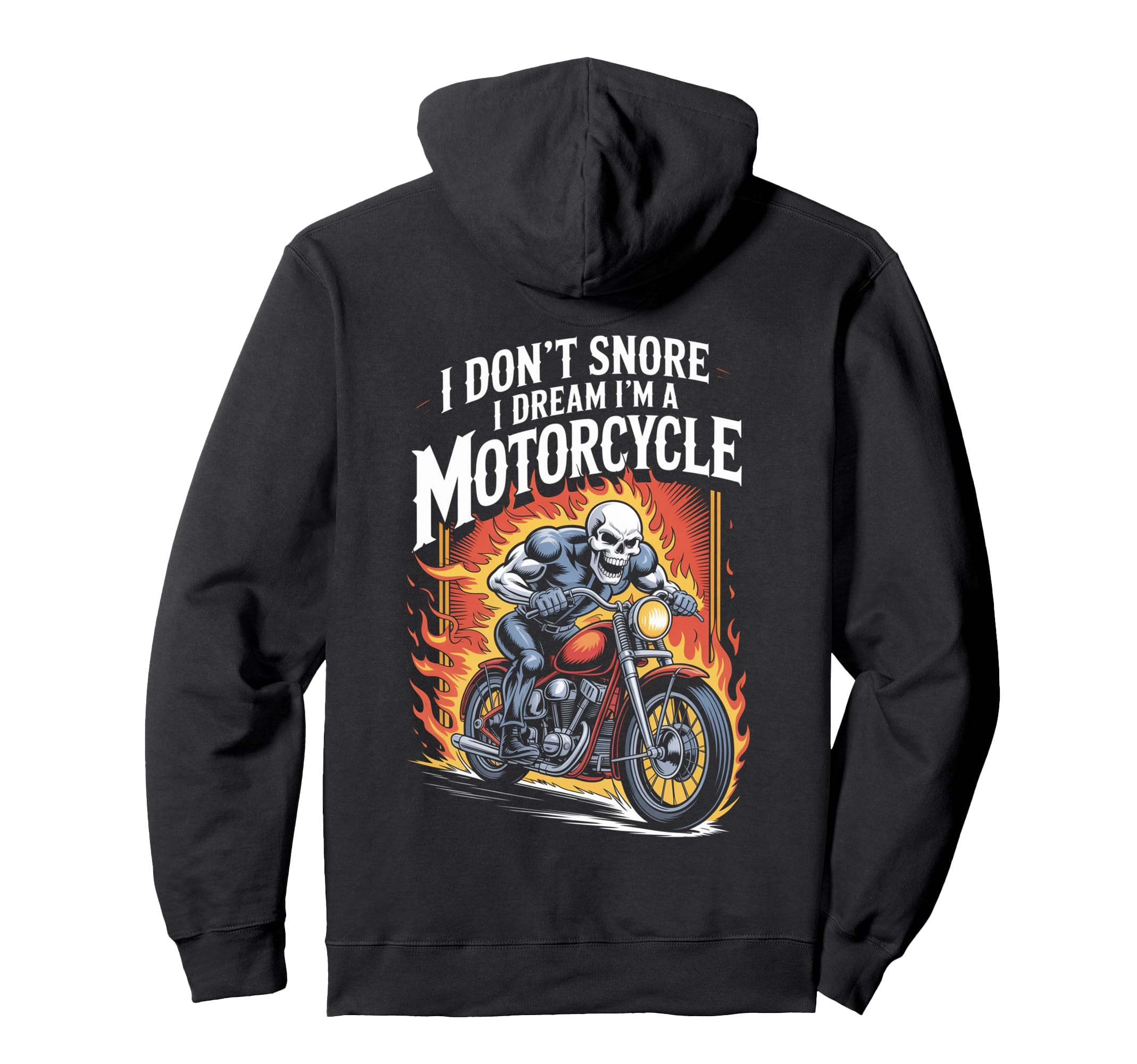 Funny Motorcycle Riding Biker Hoodie - Fun Novelty Design for Adults - T-Shirt, Sweatshirt, Hoodie