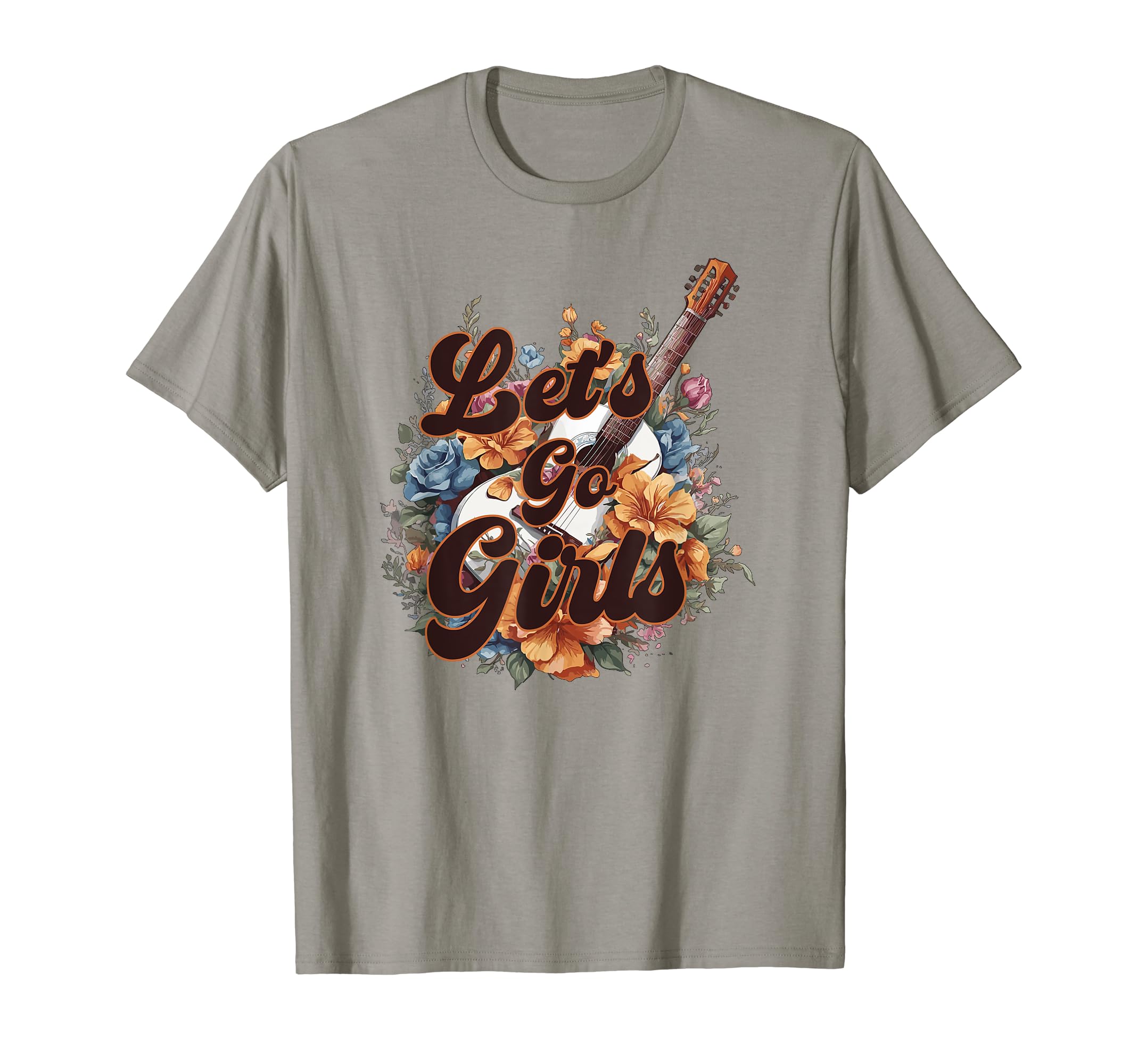 Lets Go Western Cowgirls Country T-Shirt - Minimalist Print for Adults - T-Shirt, Sweatshirt, Hoodie