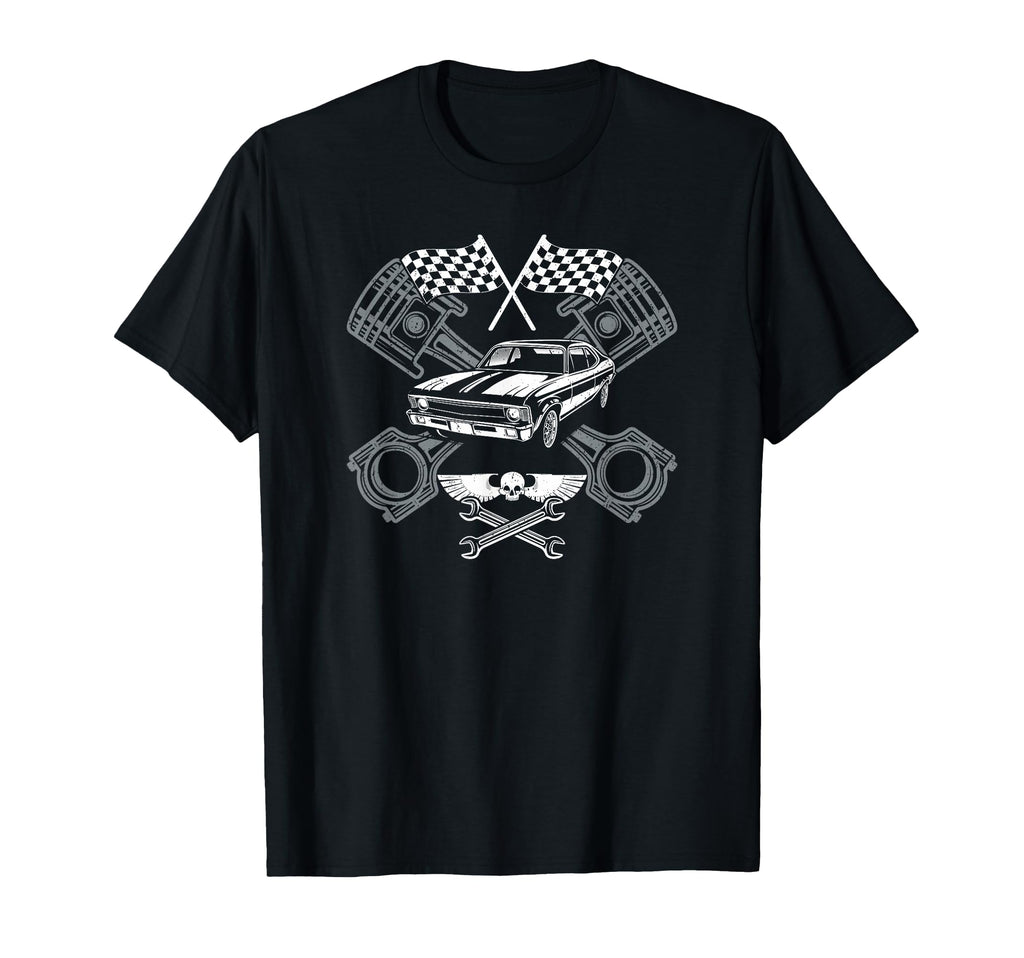 Distressed Muscle Car Modified Cars T-Shirt - Custom Art Print for Adults - T-Shirt, Sweatshirt, Hoodie