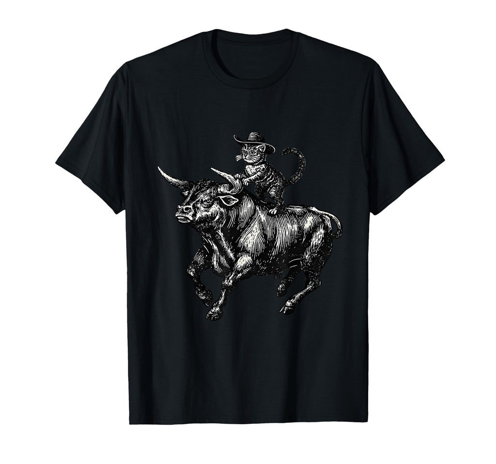 Country Western Cowgirl Funny Cowboy Cat T-Shirt - Graphic Print for Adults - T-Shirt, Sweatshirt, Hoodie
