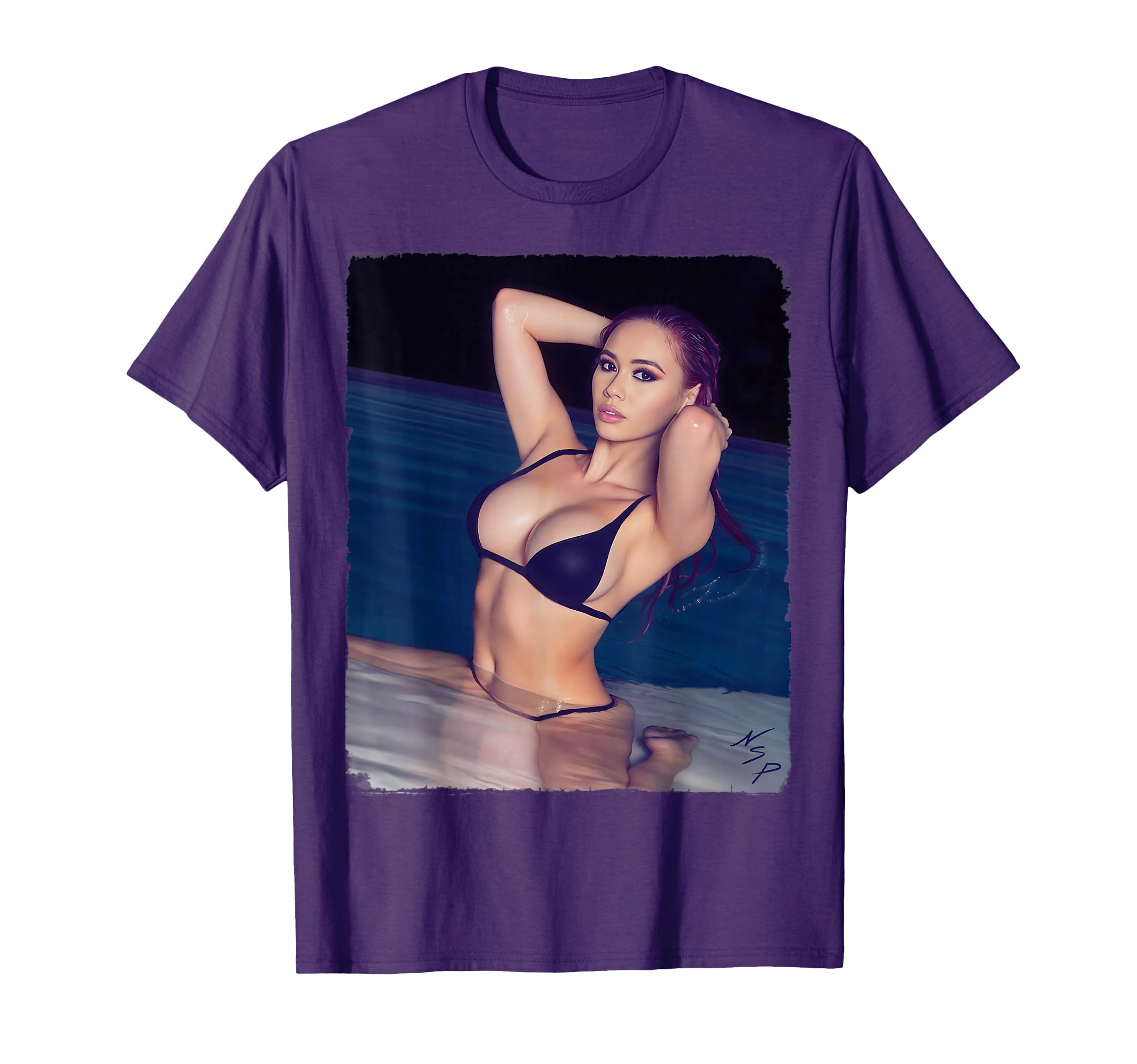 Sexy Sexy Asian Pinup Pool V2 T-Shirt - Novelty Apparel Men Women - T-Shirt, Sweatshirt, Hoodie