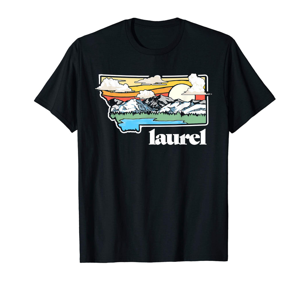 Laurel Montana Outdoors Mountains T-Shirt - Novelty Apparel Men Women - T-Shirt, Sweatshirt, Hoodie