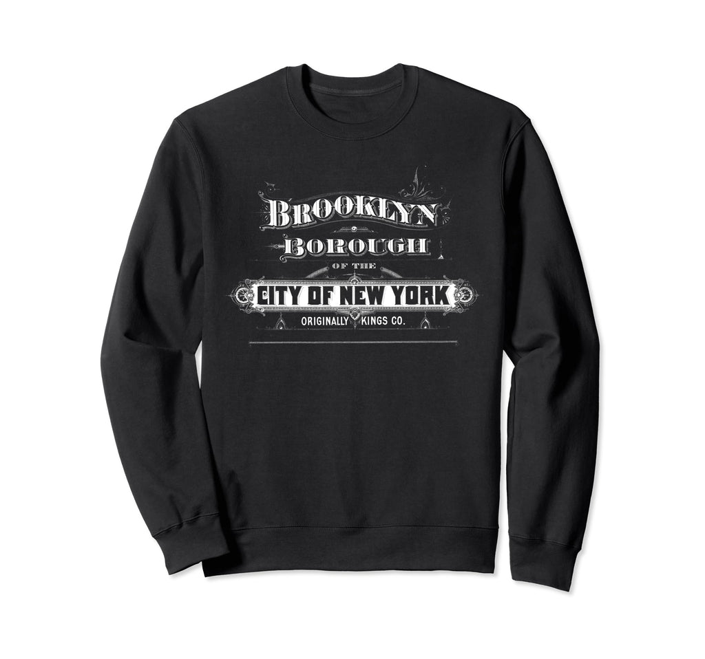 Brooklyn Typography Souvenir Sweatshirt - Novelty Apparel for Adults - T-Shirt, Sweatshirt, Hoodie