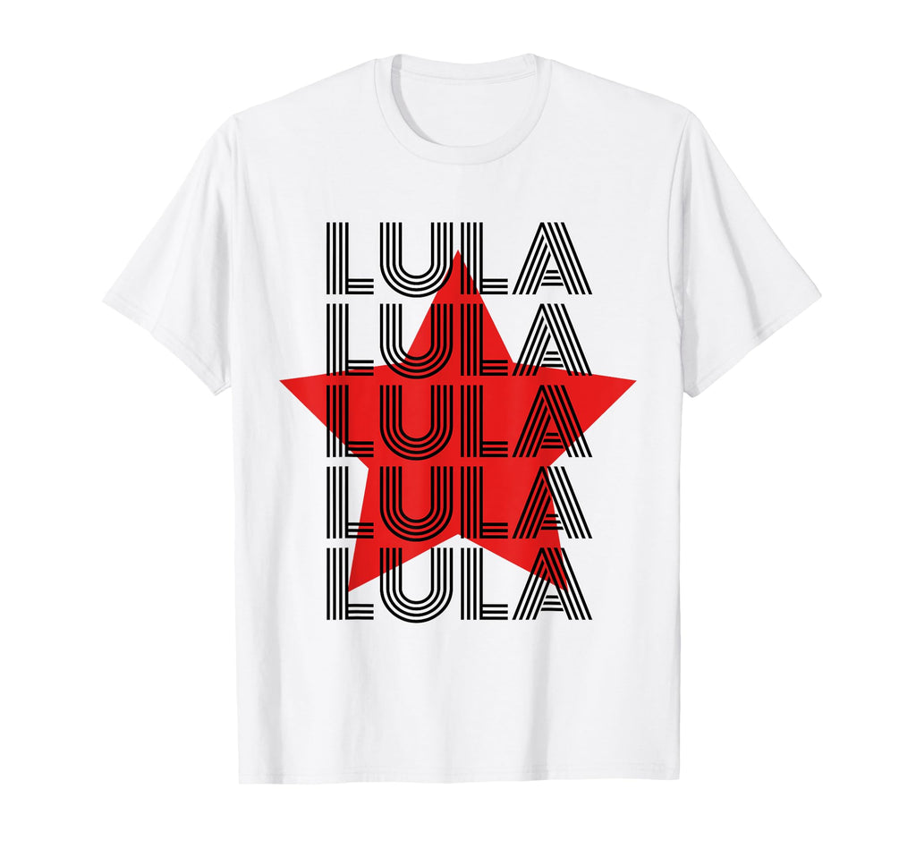 Lula 2022 President Brazil Typography T-Shirt - Minimalist Print Men Women - T-Shirt, Sweatshirt, Hoodie