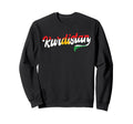 Kurdistan Script Kurdish Flag Sweatshirt - Streetwear Style for Adults - T-Shirt, Sweatshirt, Hoodie