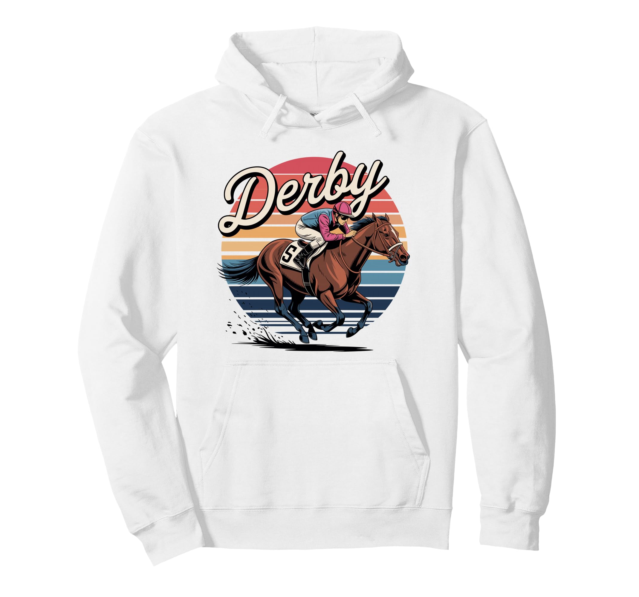 Derby Horse Racing Jockey Racehorse Hoodie - Fun Novelty Design Unisex - T-Shirt, Sweatshirt, Hoodie