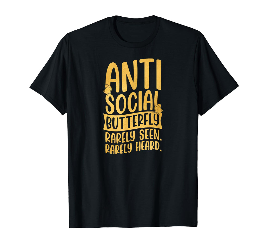 Antisocial Butterfly Rarely Seen Rarely T-Shirt - Graphic Print for Adults - T-Shirt, Sweatshirt, Hoodie