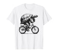 Turtle Riding Bike Biker Cycling T-Shirt - Aesthetic Graphic Men Women - T-Shirt, Sweatshirt, Hoodie