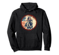 Horse Riding Farmer Western Cowboy Hoodie - Graphic Print Men Women - T-Shirt, Sweatshirt, Hoodie