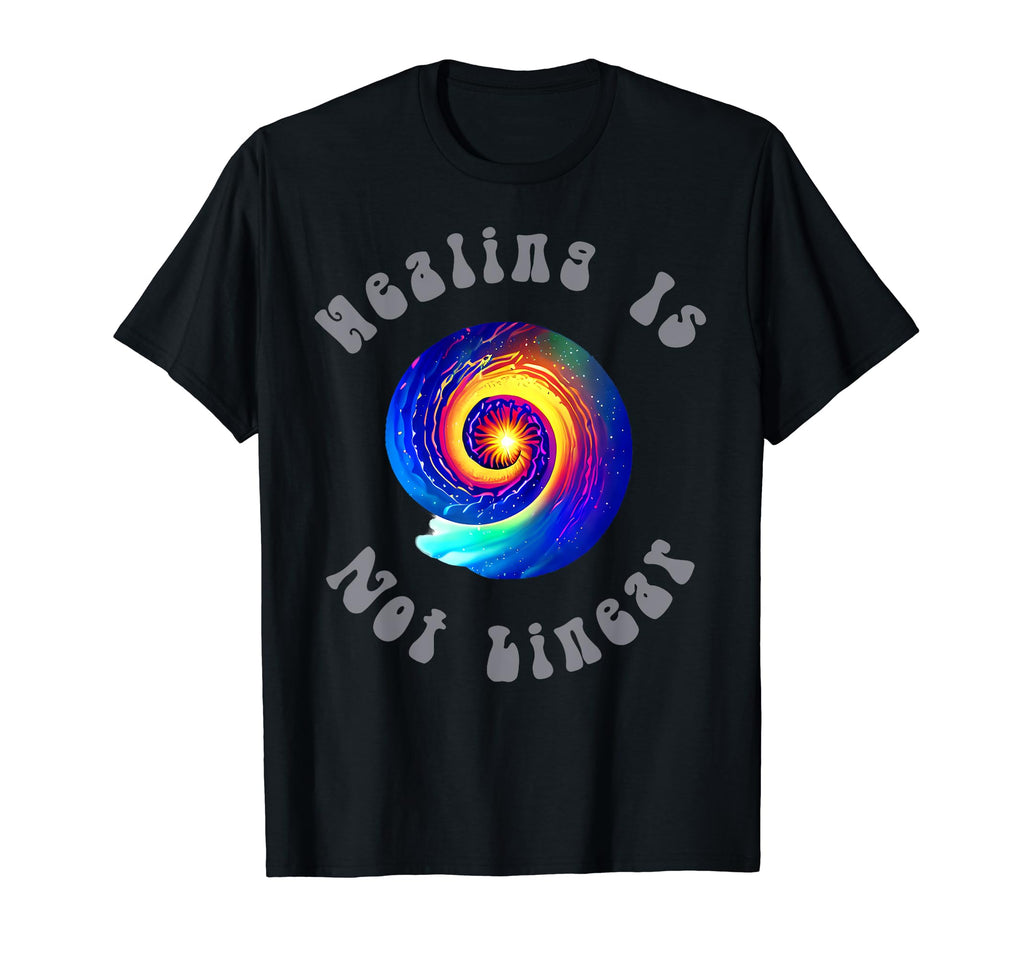 Healing Is Not Linear Mental Health T-Shirt - Aesthetic Graphic for Adults - T-Shirt, Sweatshirt, Hoodie