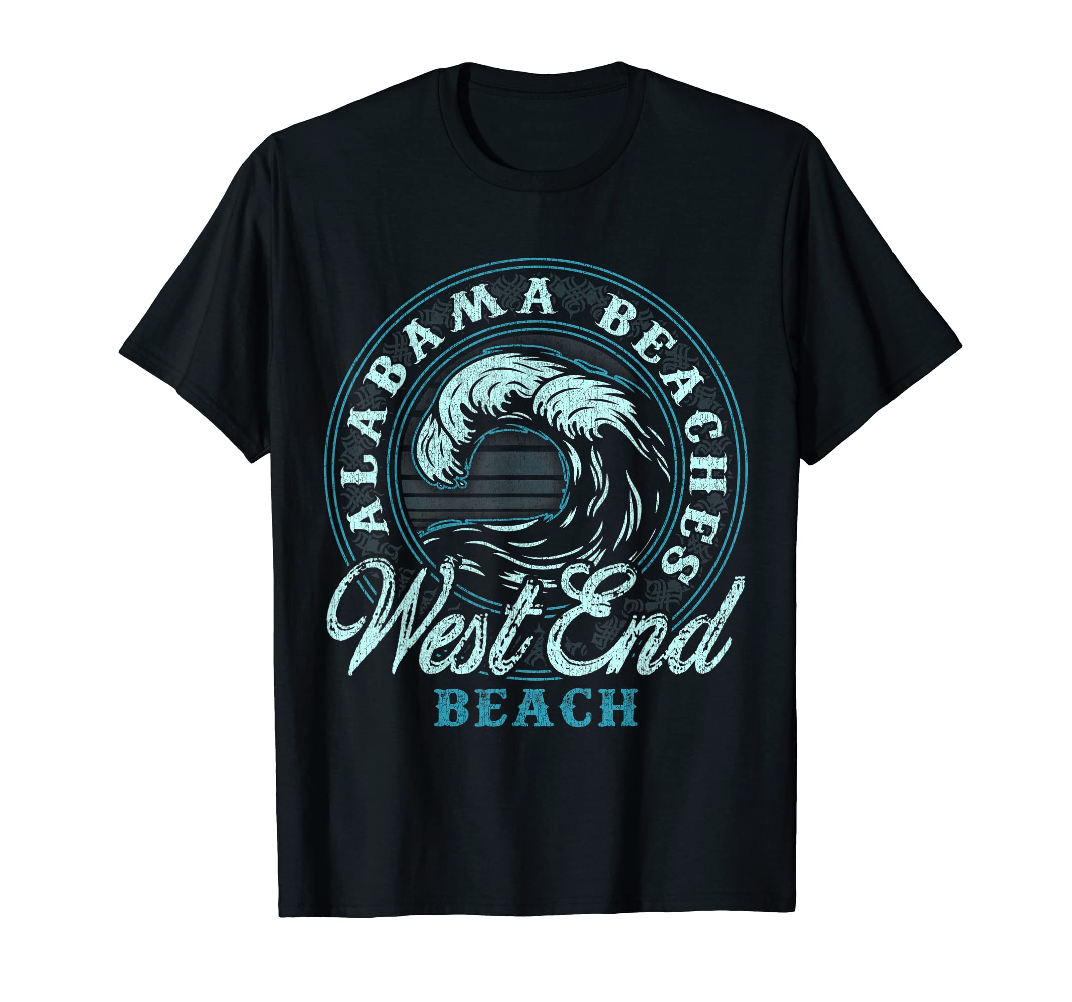 West End Beach Wave Circle T-Shirt - Streetwear Style Unisex - T-Shirt, Sweatshirt, Hoodie