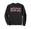 Antisocial Butterfly Antisocial Sweatshirt - Minimalist Print Unisex - T-Shirt, Sweatshirt, Hoodie