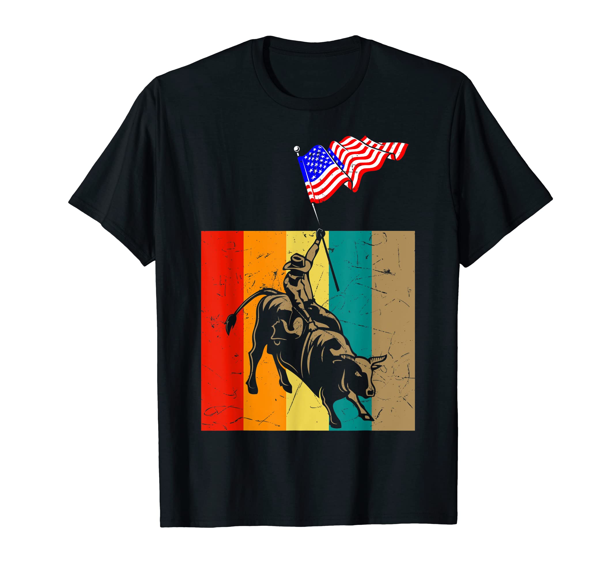 Bull Riding Cowboy Rodeo Western T-Shirt - Aesthetic Graphic for Adults - T-Shirt, Sweatshirt, Hoodie
