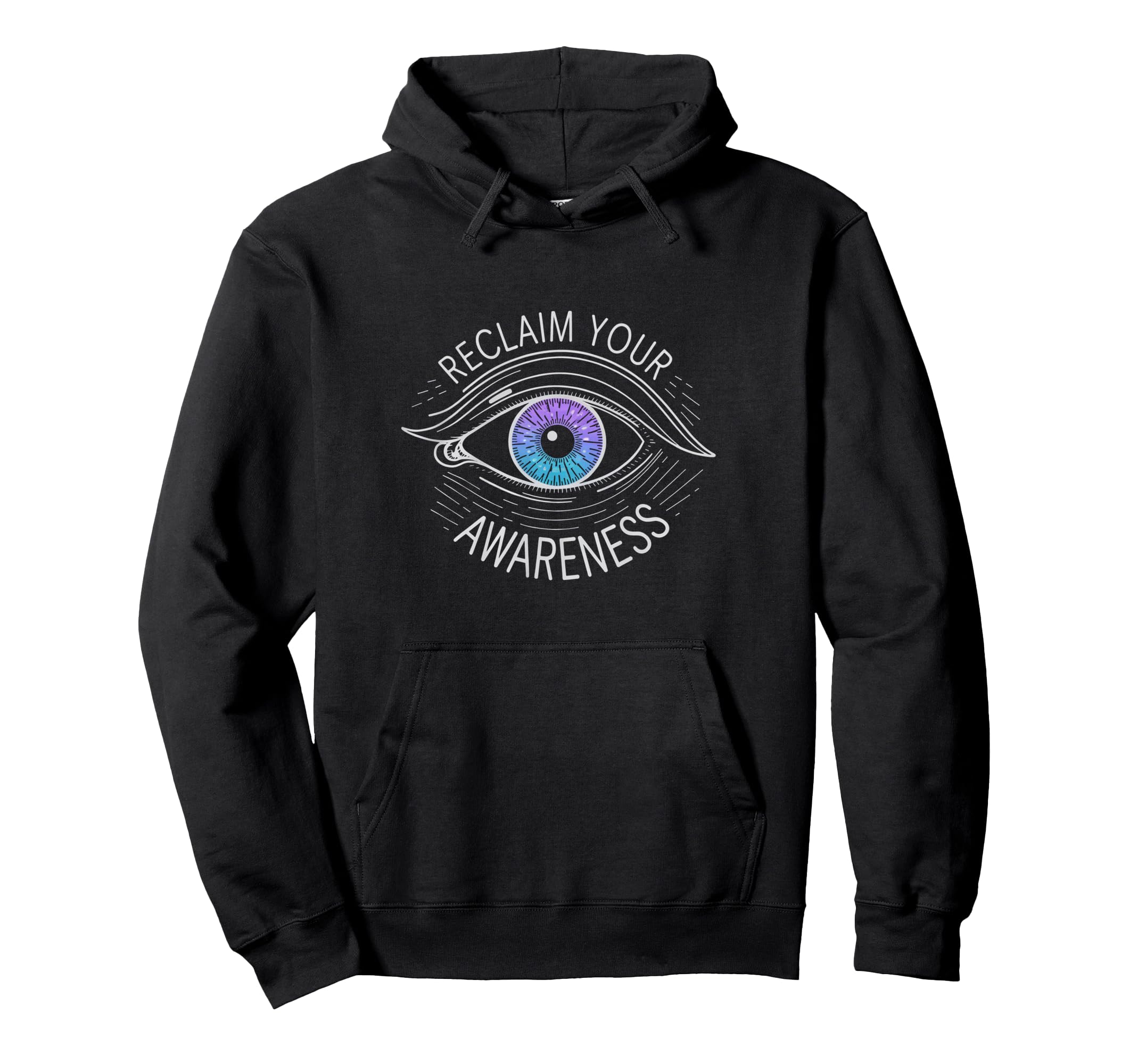 Reclaim Your Awareness Yoga Meditation Hoodie - Unique Graphic for Adults - T-Shirt, Sweatshirt, Hoodie