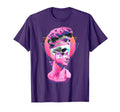 Vaporwave Statue David Bust Skull 80S T-Shirt - Novelty Apparel for Adults - T-Shirt, Sweatshirt, Hoodie