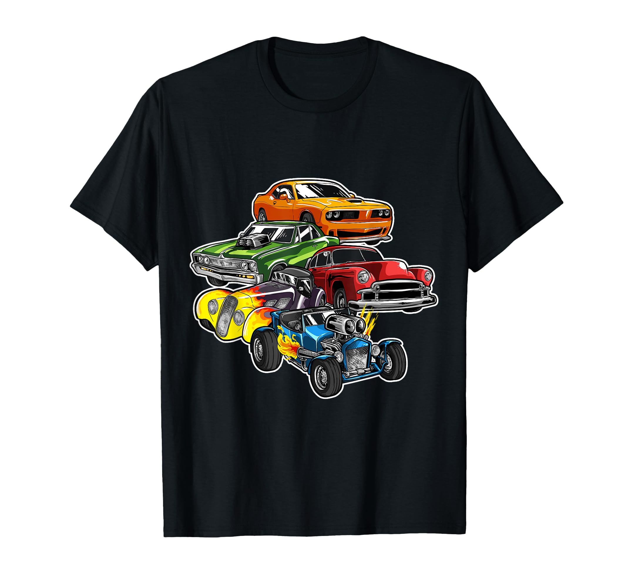 Us Hot Rods Muscle Car 1950S 1960S T-Shirt - Trendy Graphic Unisex - T-Shirt, Sweatshirt, Hoodie