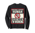 Emotional Support Human Halloween Do Sweatshirt - Unique Graphic Men Women - T-Shirt, Sweatshirt, Hoodie