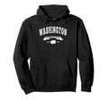 Washington Evergreen State Distressed Hoodie - Minimalist Print Men Women - T-Shirt, Sweatshirt, Hoodie