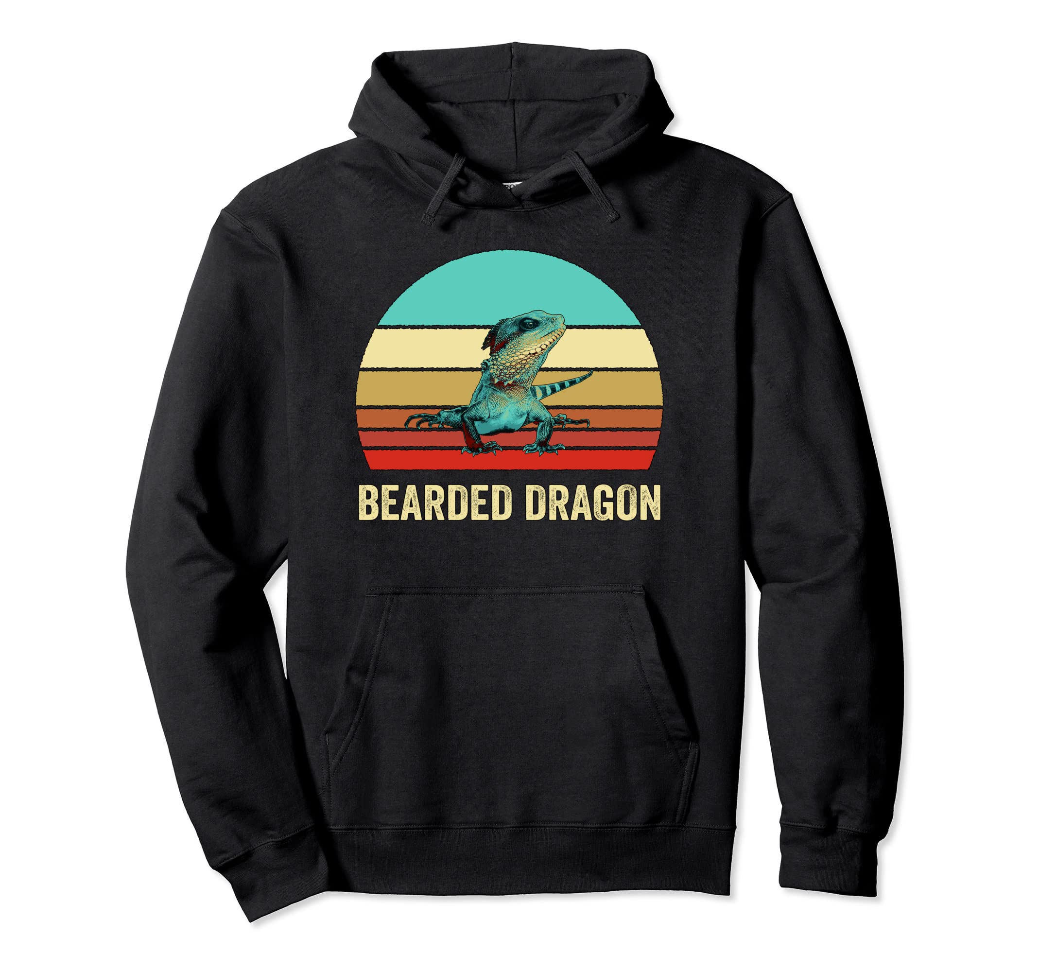 Sunset Bearded Dragon Hoodie - Graphic Print Unisex - T-Shirt, Sweatshirt, Hoodie