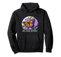 Anti Social Butterfly Hoodie - Novelty Apparel for Adults - T-Shirt, Sweatshirt, Hoodie