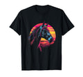 Horse Vaporwave Aesthetic Synthwave 80S 90S T-Shirt - Graphic Print Unisex - T-Shirt, Sweatshirt, Hoodie