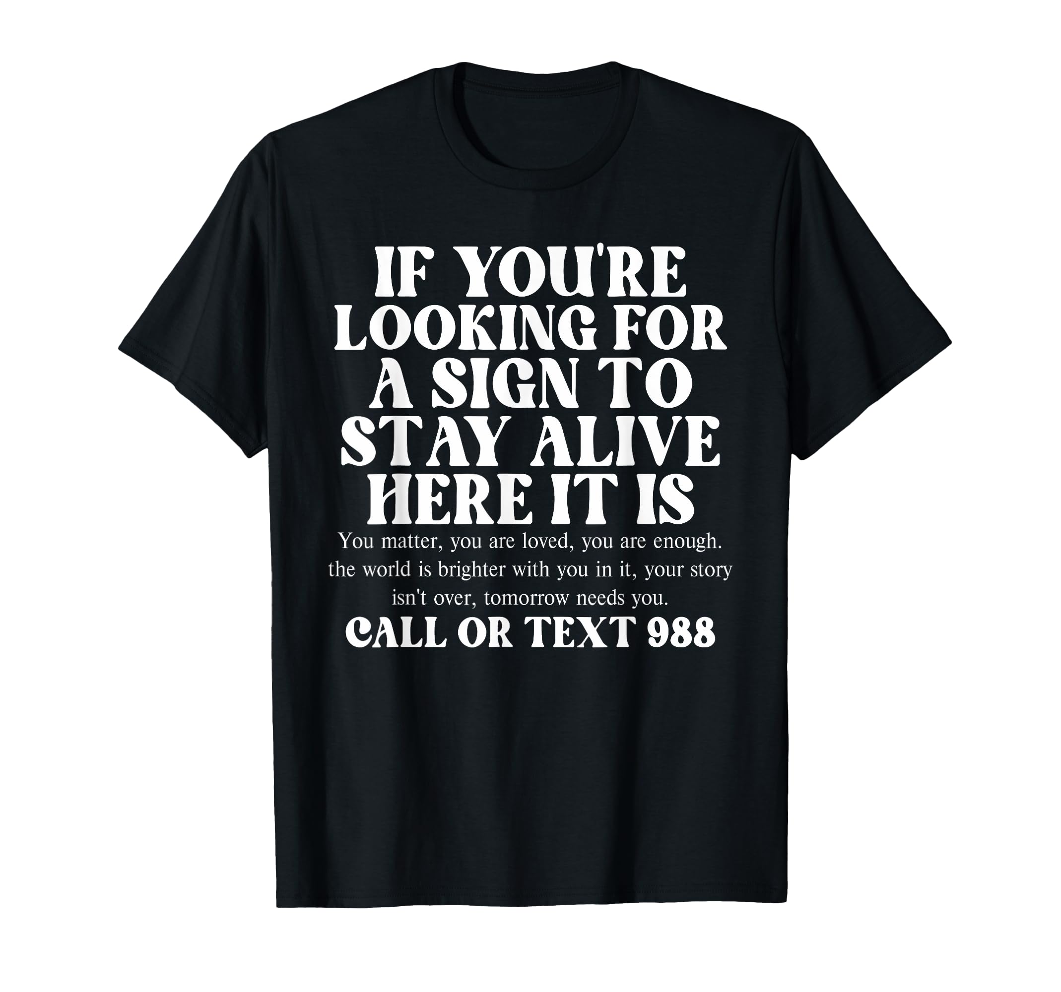 Suicide Awareness Mental Health T-Shirt - Aesthetic Graphic for Adults - T-Shirt, Sweatshirt, Hoodie