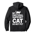 Emotional Support Cat Do Not Pet Sweatshirt - Custom Art Print for Adults - T-Shirt, Sweatshirt, Hoodie