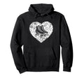 Roller Skating Heart Grunge Street Hoodie - Streetwear Style for Adults - T-Shirt, Sweatshirt, Hoodie