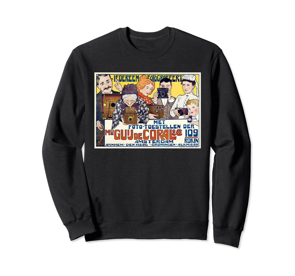 Art Nouveau Camera Photography Sweatshirt - Streetwear Style Men Women - T-Shirt, Sweatshirt, Hoodie