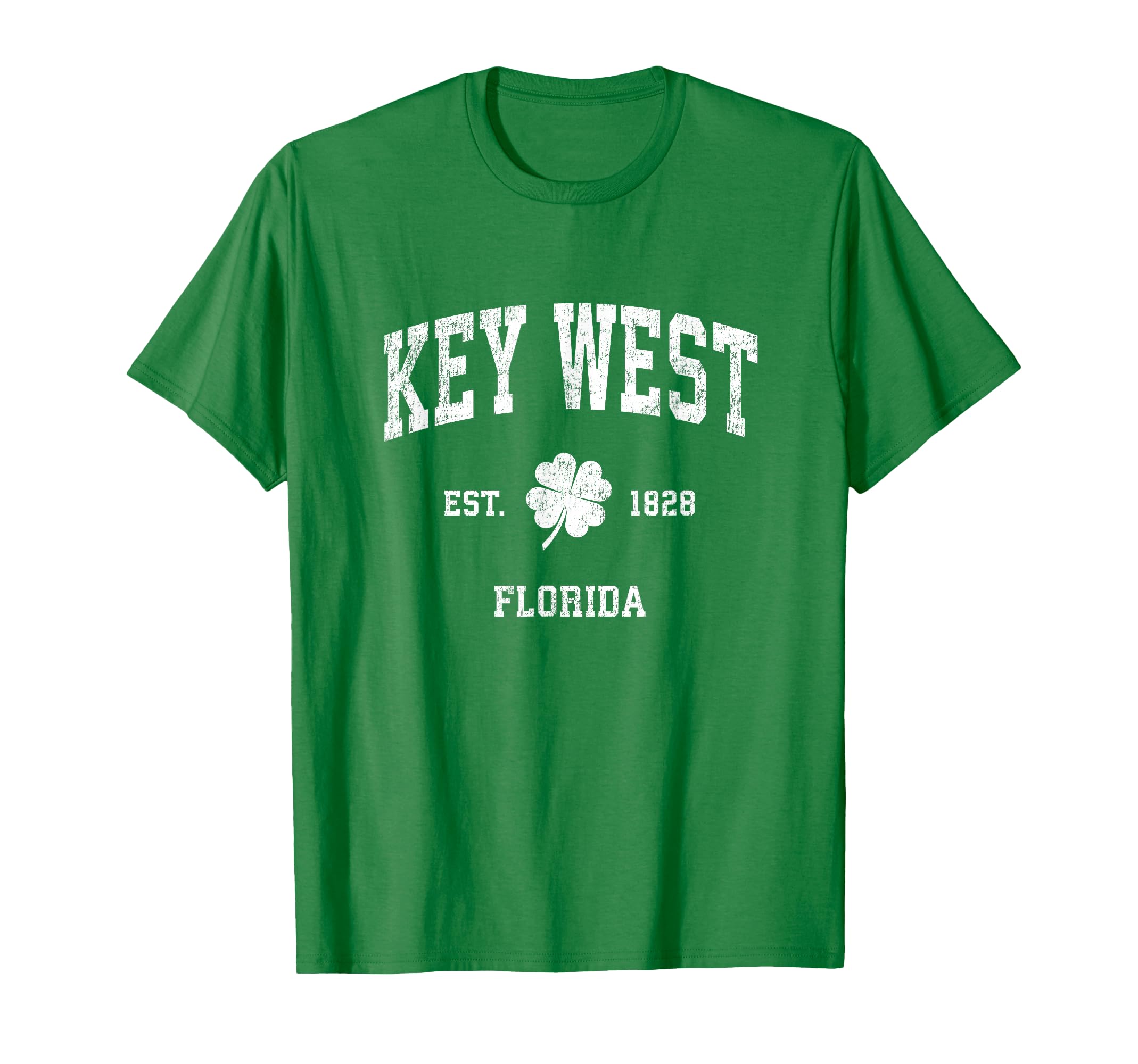 Key West Florida Shamrock Sports T-Shirt - Custom Art Print Men Women - T-Shirt, Sweatshirt, Hoodie