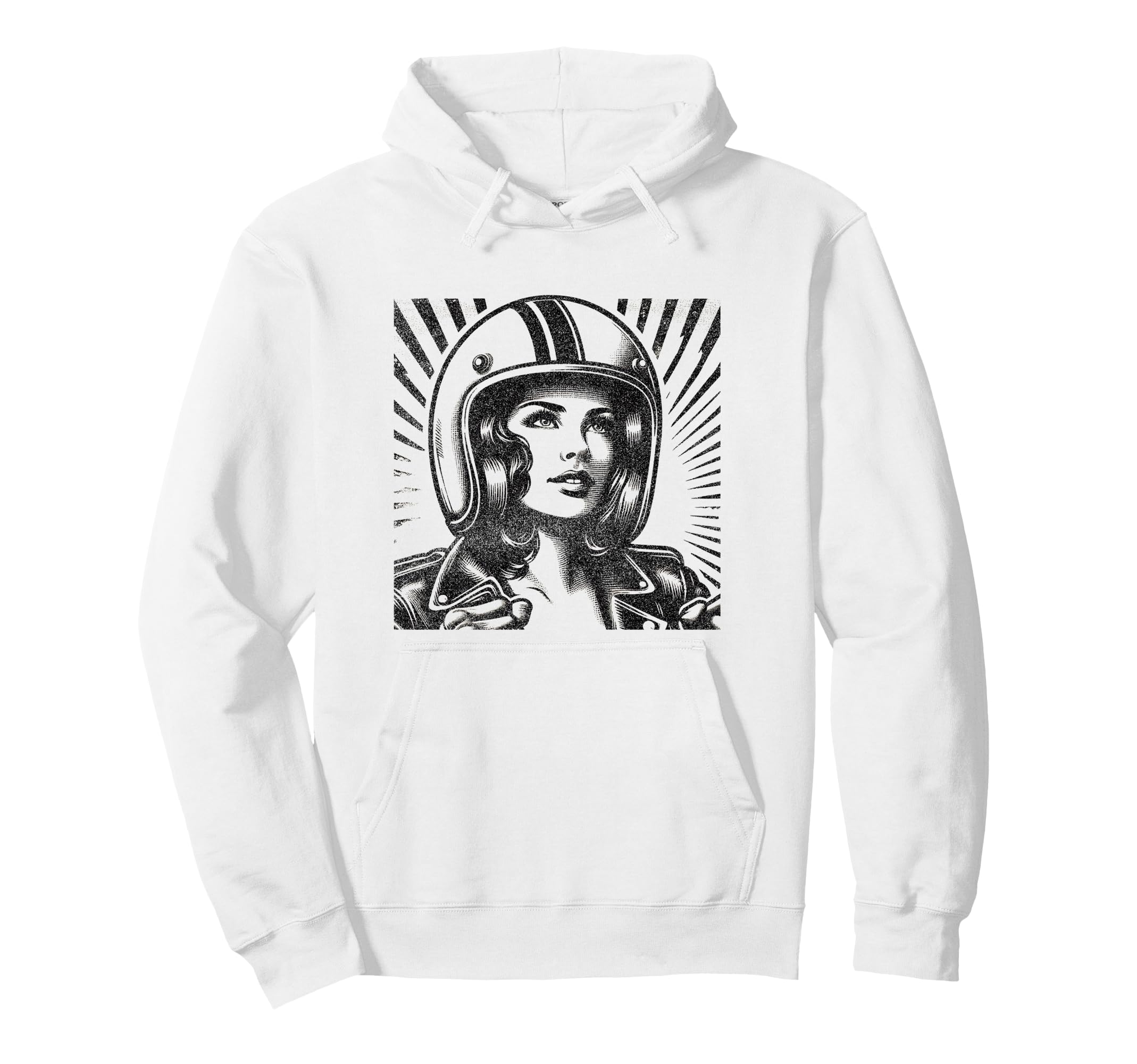 Female Motorcycle Freedom Rider Hoodie - Graphic Print Men Women - T-Shirt, Sweatshirt, Hoodie