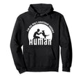 Funny Im My Dogs Emotional Support Human Hoodie - Minimalist Print Unisex - T-Shirt, Sweatshirt, Hoodie