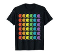 Biker Rainbow Helmet Motorcycle T-Shirt - Minimalist Print Men Women - T-Shirt, Sweatshirt, Hoodie