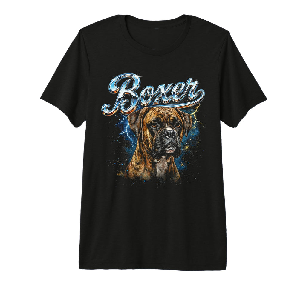 Boxer 90S Dog Lover 80S Boxer Owner Tri T-Shirt - Novelty Apparel Unisex - T-Shirt, Sweatshirt, Hoodie