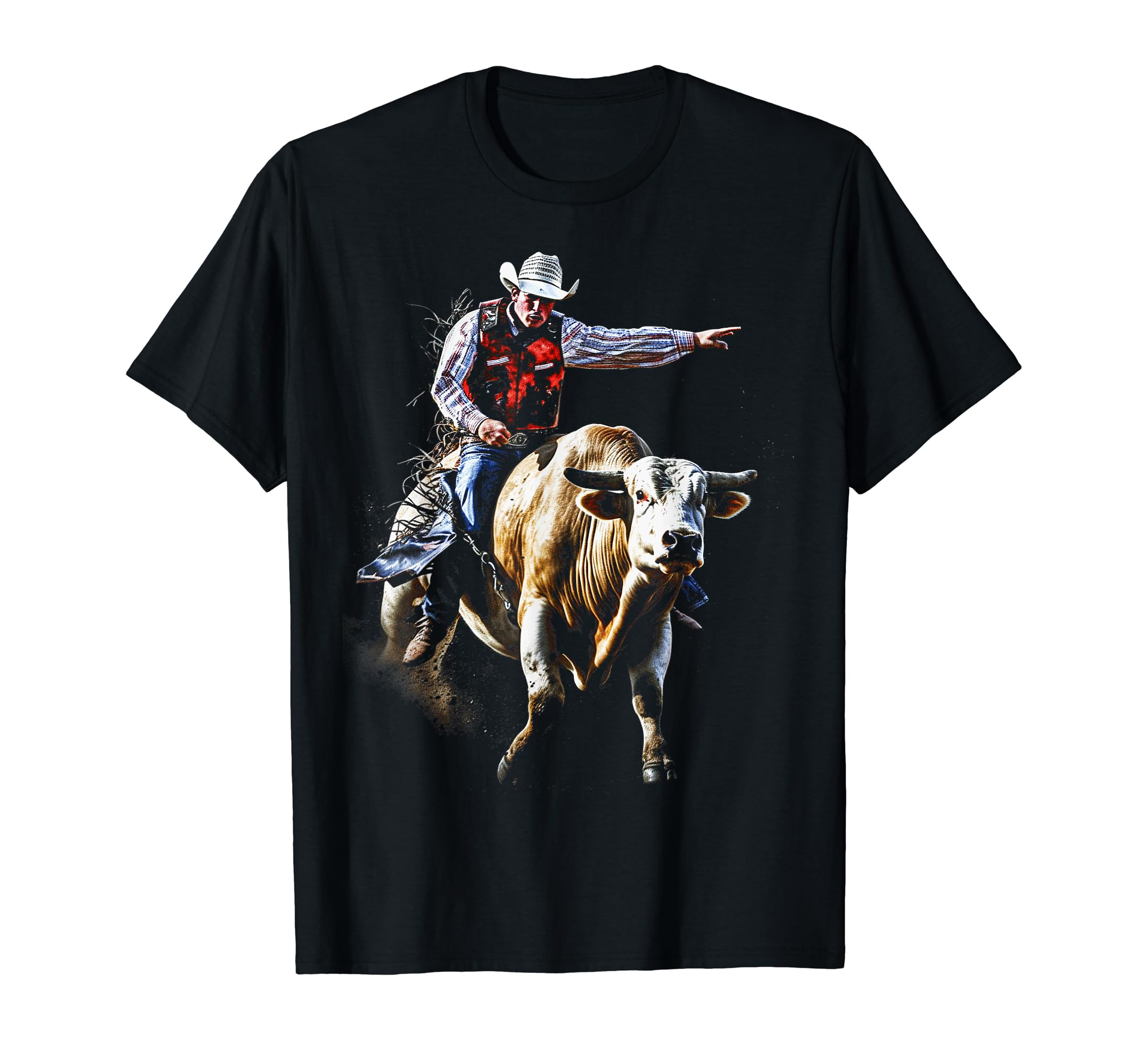 Cowboy Rodeo Horse Riding Usa Cowboy T-Shirt - Graphic Print Unisex - T-Shirt, Sweatshirt, Hoodie