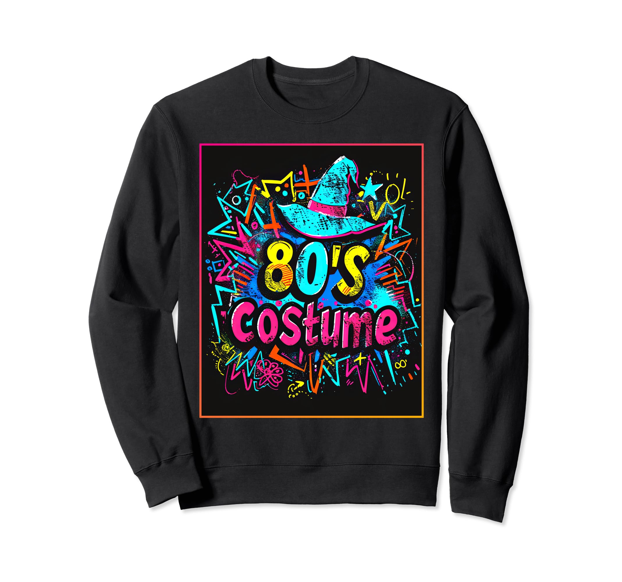 80S Costume Low Budget Party Synthwave Sweatshirt - Novelty Apparel Unisex - T-Shirt, Sweatshirt, Hoodie