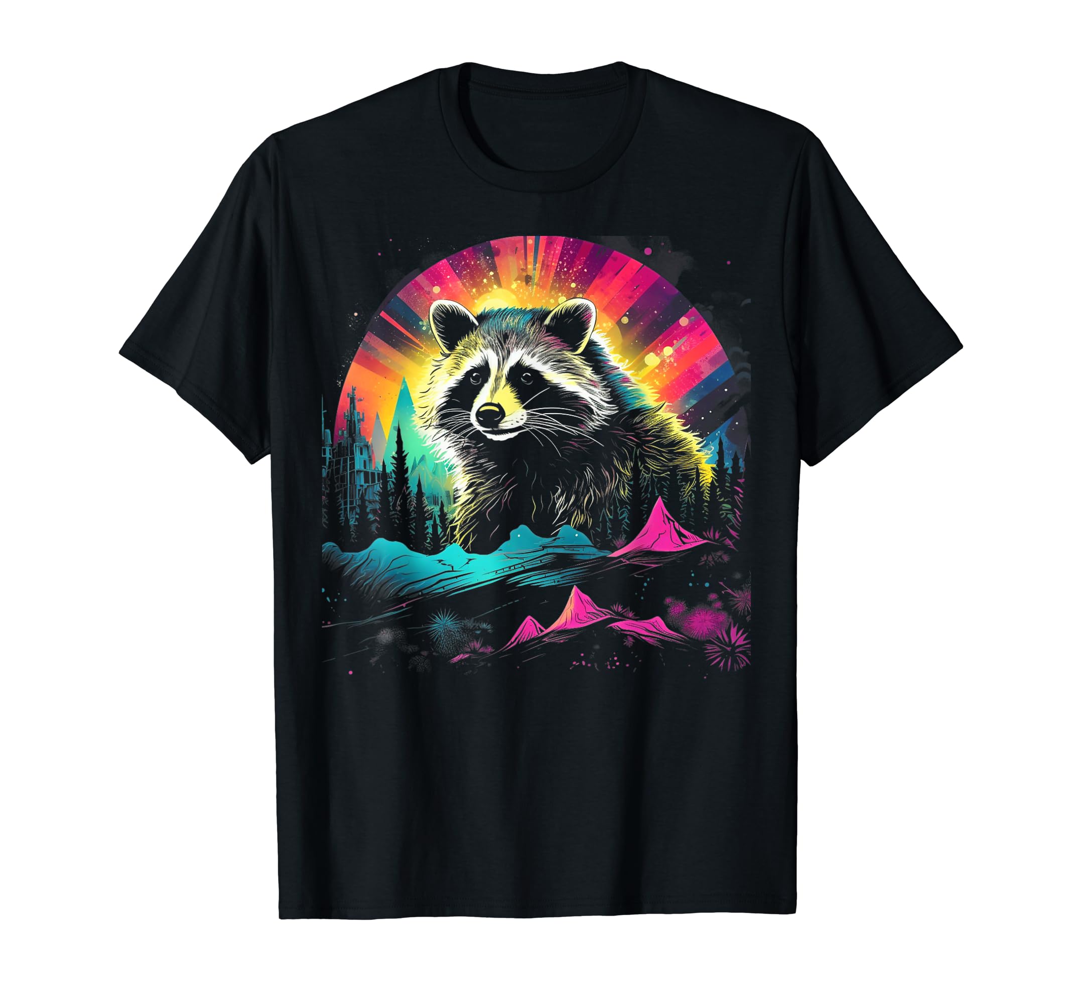 1970S Racoon 40 T-Shirt - Custom Art Print for Adults - T-Shirt, Sweatshirt, Hoodie