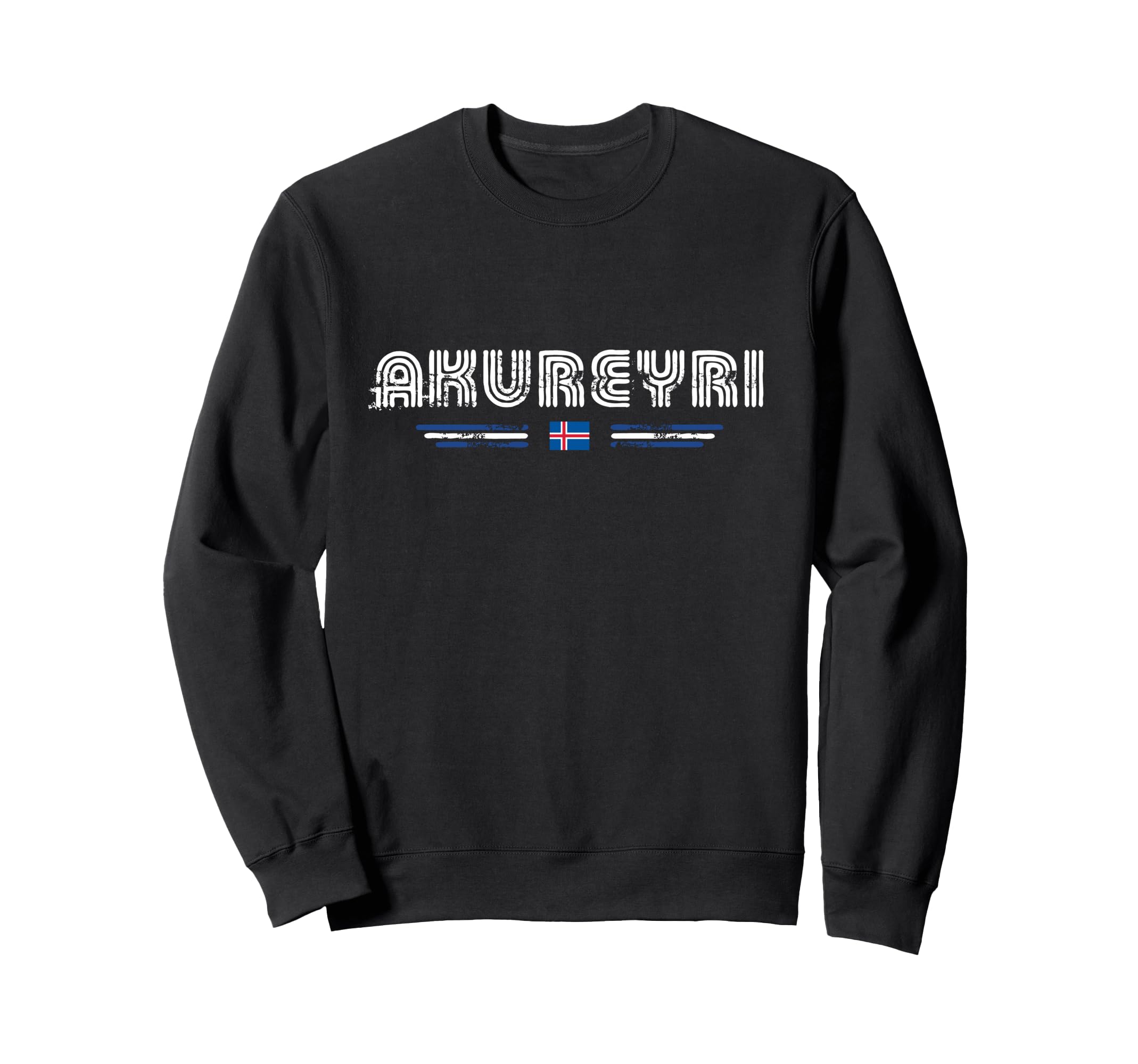 Akureyri Iceland 70S 80S Type Sweatshirt - Novelty Apparel Unisex - T-Shirt, Sweatshirt, Hoodie