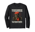 Overthinker Overfeeler Skeleton T-Shirt - Aesthetic Graphic for Adults - T-Shirt, Sweatshirt, Hoodie