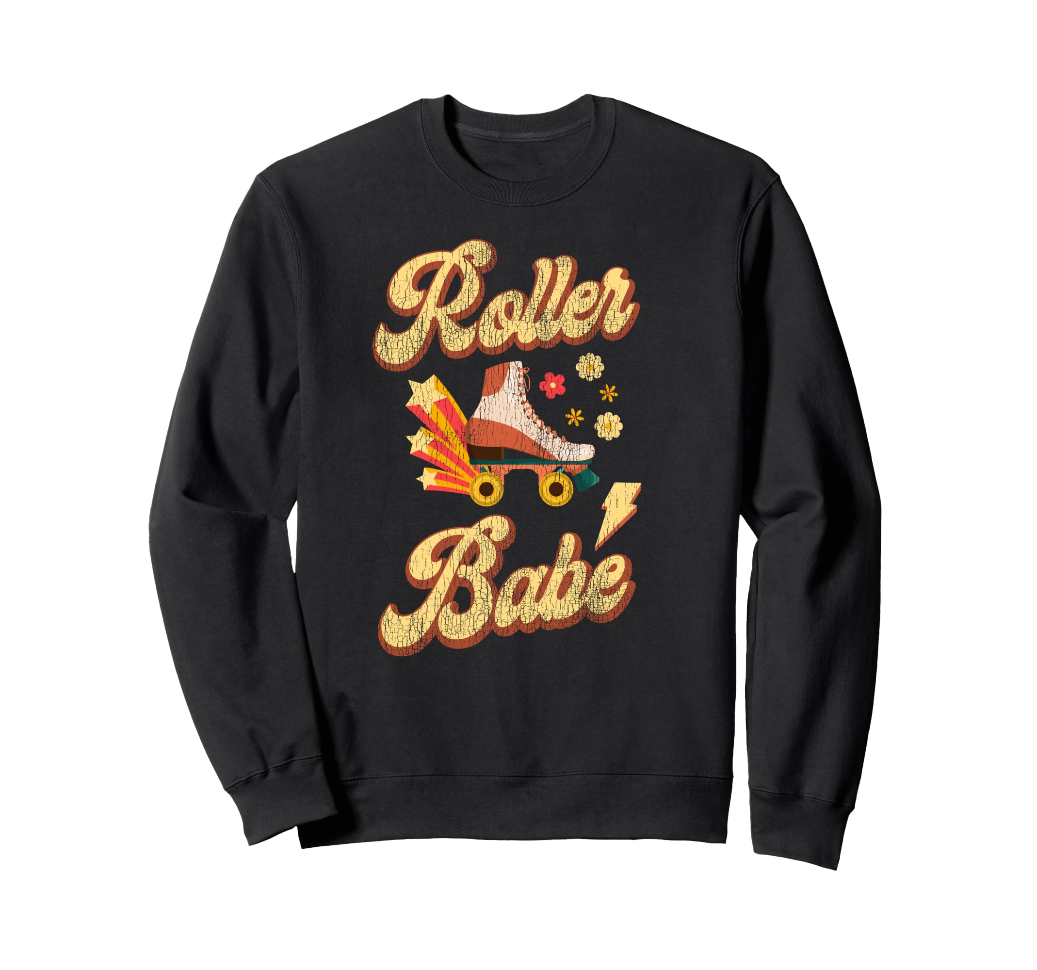 Roller Skating Skate 1970S Sweatshirt - Trendy Graphic for Adults - T-Shirt, Sweatshirt, Hoodie