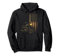 Motorcycle Usa Flag Biker Art Hoodie - Trendy Graphic for Adults - T-Shirt, Sweatshirt, Hoodie