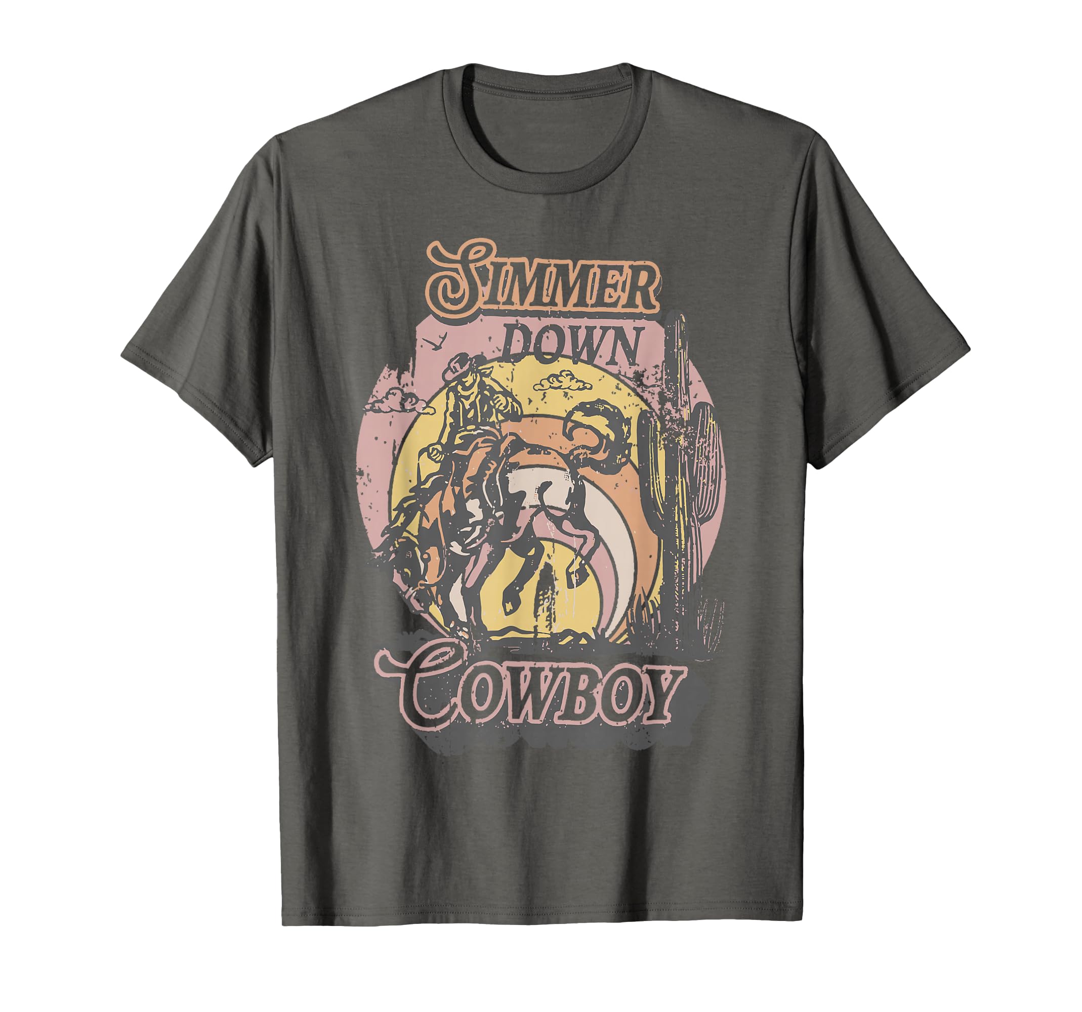 Simmer Summer Down Cowboy T-Shirt - Casual Everyday Wear for Adults - T-Shirt, Sweatshirt, Hoodie