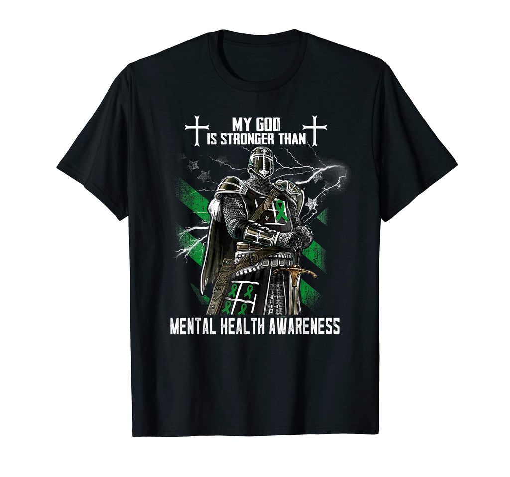 My God Is Stronger Than Mental Health T-Shirt - Unique Graphic Unisex - T-Shirt, Sweatshirt, Hoodie