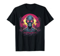Skull Vaporwave Retrowave Aesthetic T-Shirt - Minimalist Print Unisex - T-Shirt, Sweatshirt, Hoodie