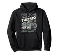 Some Theres Therapy Biker Riding Hoodie - Aesthetic Graphic Men Women - T-Shirt, Sweatshirt, Hoodie