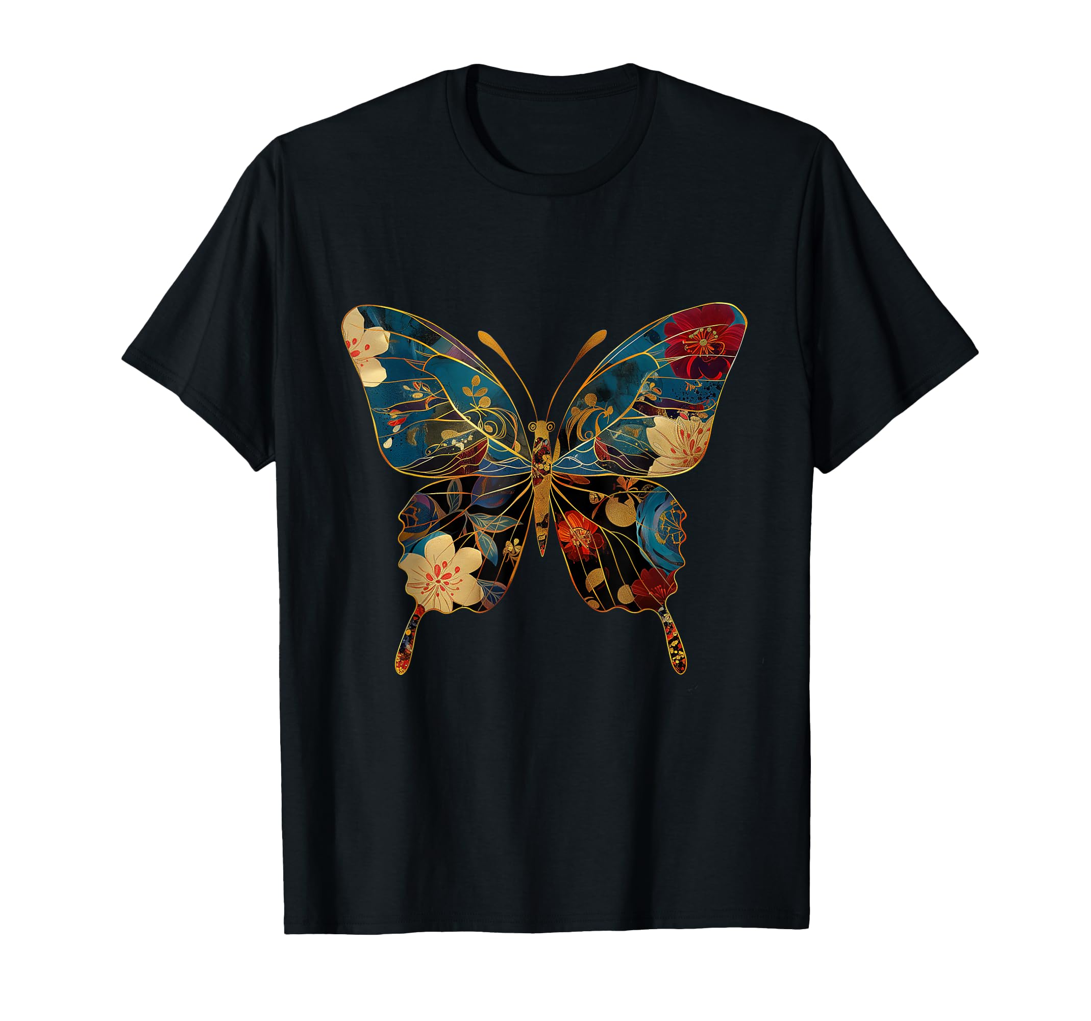 Butterfly Floral Flower Fairycore T-Shirt - Aesthetic Graphic Unisex - T-Shirt, Sweatshirt, Hoodie