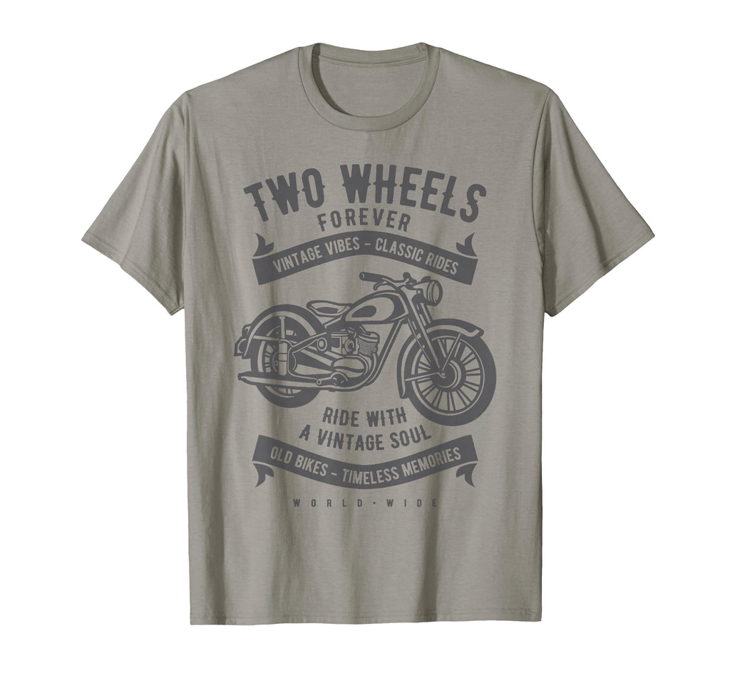 Two Wheels Forever Motorcycle T-Shirt - Unique Graphic Men Women - T-Shirt, Sweatshirt, Hoodie