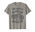 Two Wheels Forever Motorcycle T-Shirt - Unique Graphic Men Women - T-Shirt, Sweatshirt, Hoodie