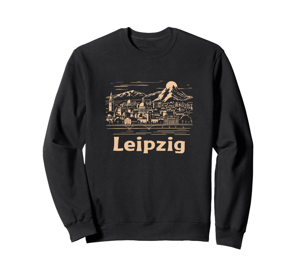 City Skyline Souvenir Leipzig Art Sweatshirt - Streetwear Style for Adults - T-Shirt, Sweatshirt, Hoodie
