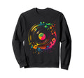 80S Music Vinyl Music Gift Sweatshirt - Streetwear Style Unisex - T-Shirt, Sweatshirt, Hoodie